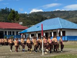 SMA dan SMP Negeri Karubaga Gelar Peringati Hari Pramuka ke 64 Tahun.