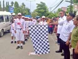 Semarak Hardiknas 2026, Wakil Bupati Jayapura Buka Lomba Gerak Jalan Tingkat Pelajar
