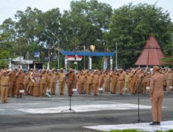 Pemkab Jayapura Gelar Apel Rutin ASN, Begini Pesan Pimpinan Daerah